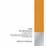 Case 750M Crawler Dozer Service Manual