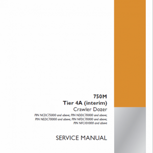 Case 750M Crawler Dozer Service Manual