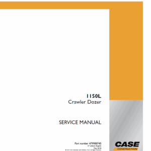 Case 1150L Crawler Dozer Service Manual