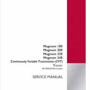 Case 180, 190, 200, 210, 225, 220, 240 Magnum Tractor Service Manual - Image 3