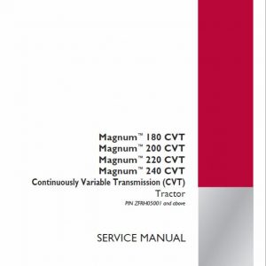 Case 180, 190, 200, 210, 225, 220, 240 Magnum Tractor Service Manual - Image 6