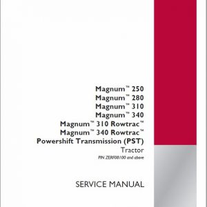 Case 310, 340, 380 Rowtrac Magnum Tractor Service Manual