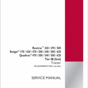 Case 370, 420, 470, 500 Rowtrac Tractor Service Manual