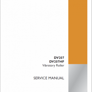 Case DV207, DV207HF Vibratory Roller Service Manual