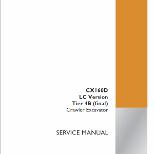 Case CX160D Crawler Excavator Service Manual