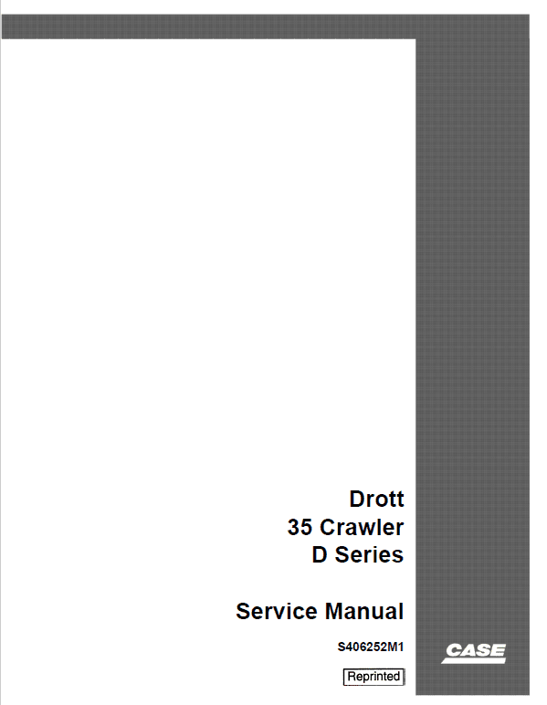 Drott Case 35 Crawler Excavator Series D Service Manual