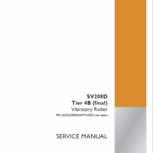 Case SV208D Vibratory Roller Service Manual