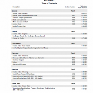 Case 845, 865, 885 Grader Service Manual