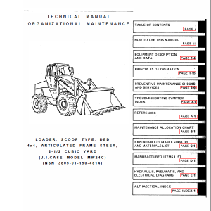 Case MW24C Wheeled Loader Service Manual