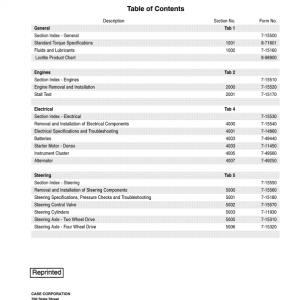 Case 585G, 586G, 588G Forklift Service Manual