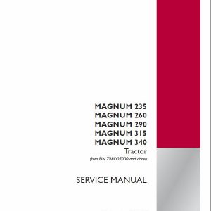 Case 235, 260, 290, 315, 340, 370 Magnum Tractor Service Manual