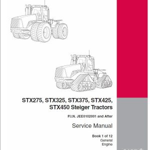 Case STX275, STX325, STX375, STX425, STX450, STX500 Steiger Tractor Service Manual