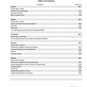 Case 521E Loader Service Manual