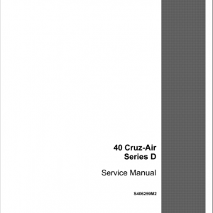 Drott Case 40 Cruz Air Excavator Series D Service Manual