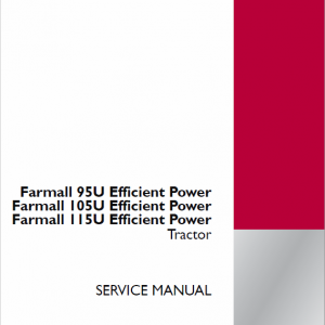 Case Farmall 85U, 95U, 105U, 115U Tractor Service Manual