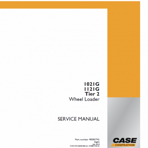 Case 1021G, 1121G Wheel Loader Service Manual - Image 3