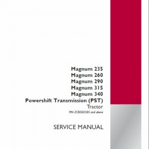 Case 235, 260, 290, 315, 340, 370 Magnum Tractor Service Manual - Image 3