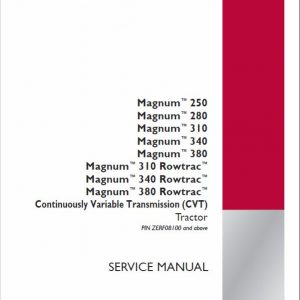 Case 250, 280, 310, 340, 380 Magnum Tractor Service Manual - Image 3