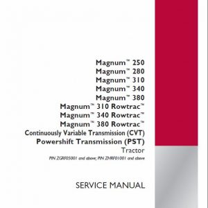 Case 310, 340, 380 Rowtrac Magnum Tractor Service Manual - Image 3