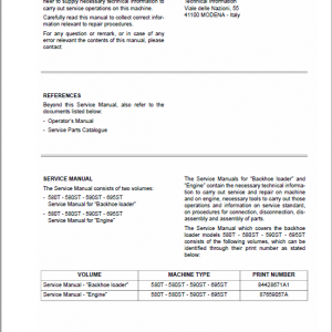 Case 580T, 580ST, 590ST, 690ST Backhoe Loader Service Manual - Image 3