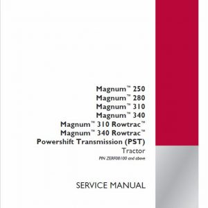 Case 250, 280, 310, 340, 380 Magnum Tractor Service Manual - Image 4