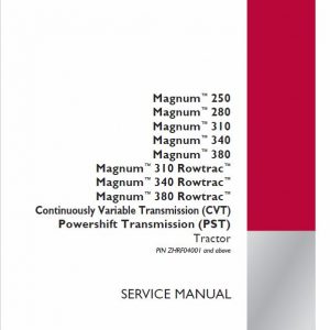 Case 310, 340, 380 Rowtrac Magnum Tractor Service Manual - Image 4