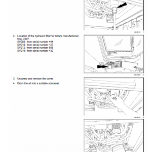 Case SV212D, SV216D Vibratory Roller Service Manual - Image 4