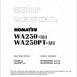 Komatsu WA250-5, WA250PT-5, WA250-5H Wheel Loader Service Manual - Image 2