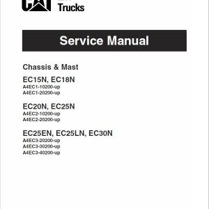 CAT EC15N, EC18N, EC20N Forklift Lift Truck Service Manual