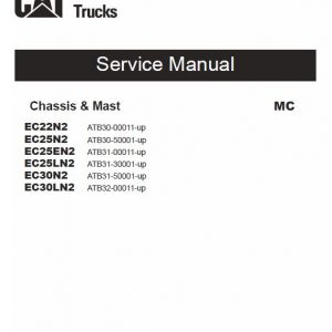 CAT EC25N2, EC25EN2, EC25LN2 Forklift Lift Truck Service Manual