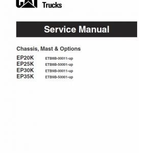 CAT EP20K, EP25K, EP30K, EP35K Forklift Lift Truck Service Manual