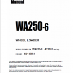 Komatsu WA250-6, WA250PZ-6 Wheel Loader Service Manual - Image 2