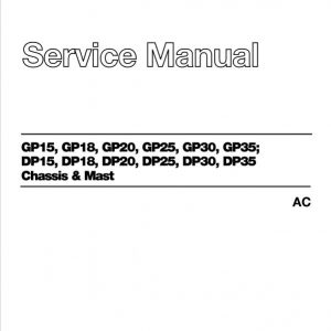 CAT GP15, GP18, GP20, GP25, GP30, GP35 Forklift Lift Truck Service Manual - Image 3