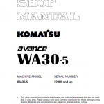 Komatsu WA30-5 Wheel Loader Service Manual - Image 2