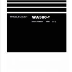 Komatsu WA380-7 Wheel Loader Service Manual