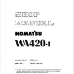 Komatsu WA420-1 Wheel Loader Service Manual
