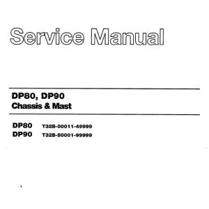 CAT DP80, DP90 Forklift Lift Truck Service Manual