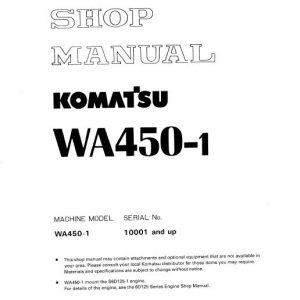 Komatsu WA450-1 Wheel Loader Service Manual