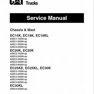 CAT EC15K, EC18K, EC18KL, EC20K Forklift Lift Truck Service Manual