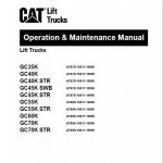 CAT GC55K, GC55K STR, GC60K, GC70K, GC70K STR Lift Truck Service Manual - Image 2