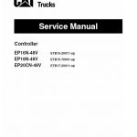 CAT EP16N-48V, EP18N-48V, EP20CN-48V Forklift Lift Truck Service Manual - Image 2