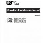 CAT EP16NT, EP18NT, EP20NT Forklift Lift Truck Service Manual - Image 2