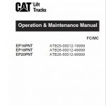 CAT EP16PNT, EP18PNT, EP20PNT Forklift Lift Truck Service Manual - Image 2