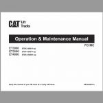 CAT ET3000, ET3500, ET4000 Forklift Lift Truck Service Manual - Image 2
