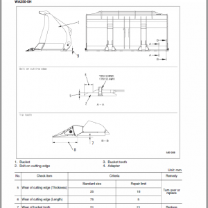 Komatsu WA250PZ-5 Wheel Loader Service Manual - Image 2