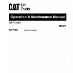 CAT DP70N1 Forklift Lift Truck Service Manual - Image 2