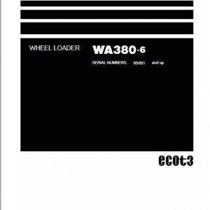 Komatsu WA380-6 Wheel Loader Service Manual - Image 2