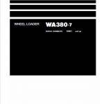 Komatsu WA380-7 Wheel Loader Service Manual - Image 2
