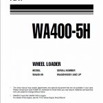 Komatsu WA400-5 Wheel Loader Service Manual - Image 2