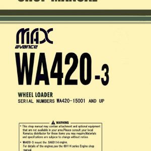 Komatsu WA420-3 Wheel Loader Service Manual - Image 3